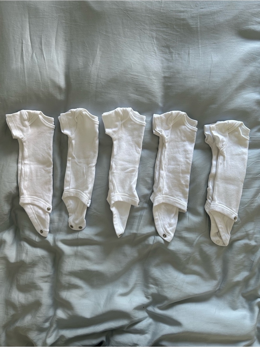 George White Baby One-Piece Bodysuits - Pack of 5